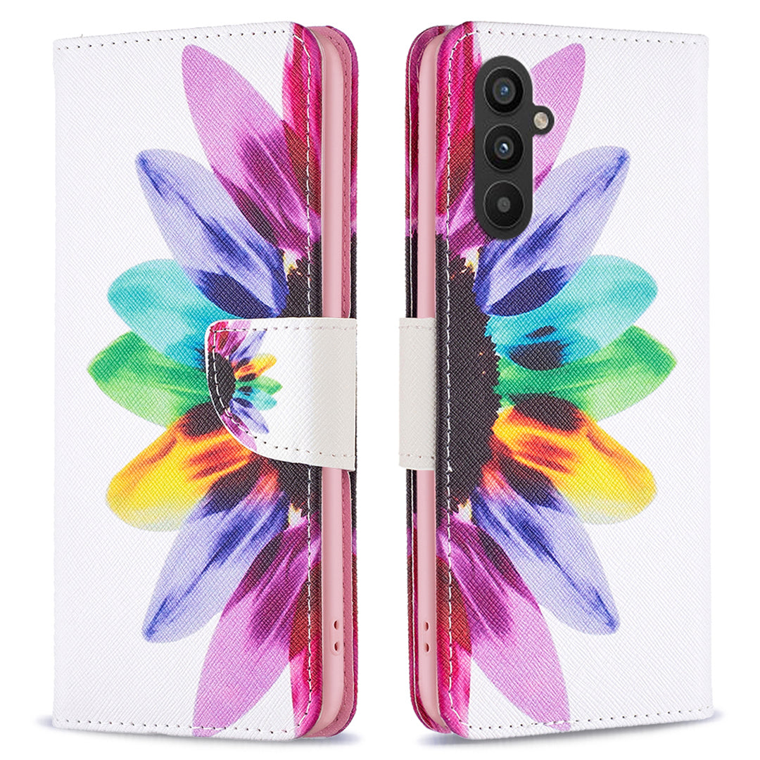 Til Samsung Galaxy A25 5G mønsterudskrivning Flip-etui PU-læderstativ Pungtelefoncover Til Samsung Galaxy A25 5G mønsterudskrivning Flip-etui PU-læderstativ Pungtelefoncover